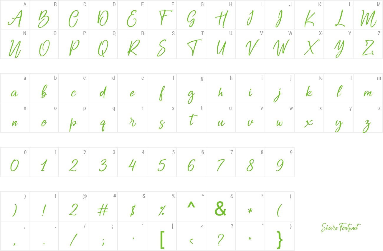 Font Breath of the River preview